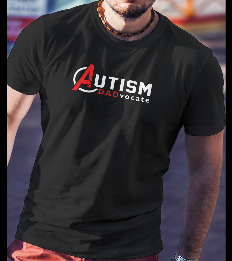 Autism DADvocate Awareness Autism Dad Avengers T-Shirt