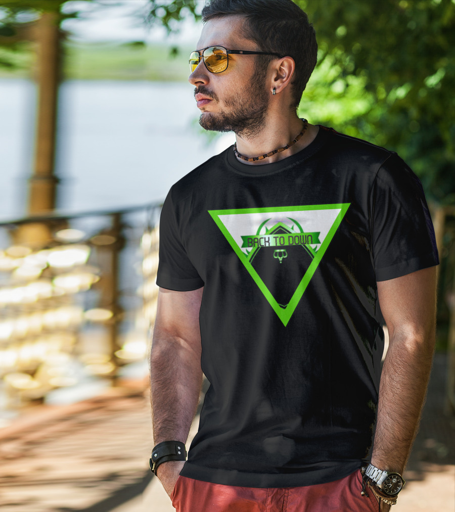 Back To Down Owl Triangle Emblem T-Shirt