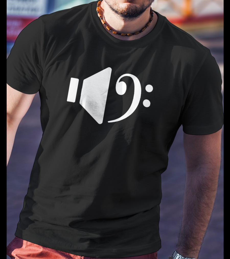 Bass Speaker Clef Symbol Combination T-Shirt