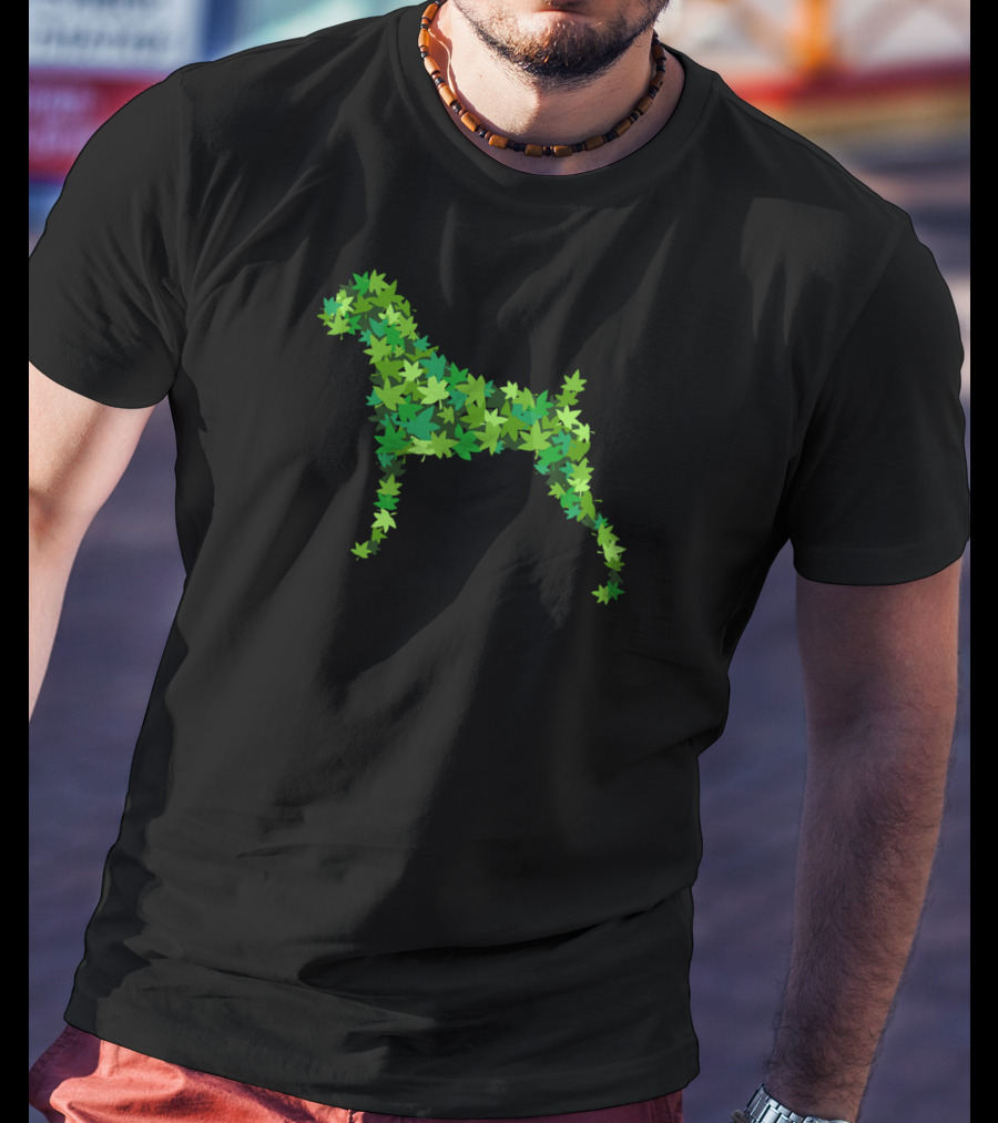 Boxer Dog Leaf T-Shirt
