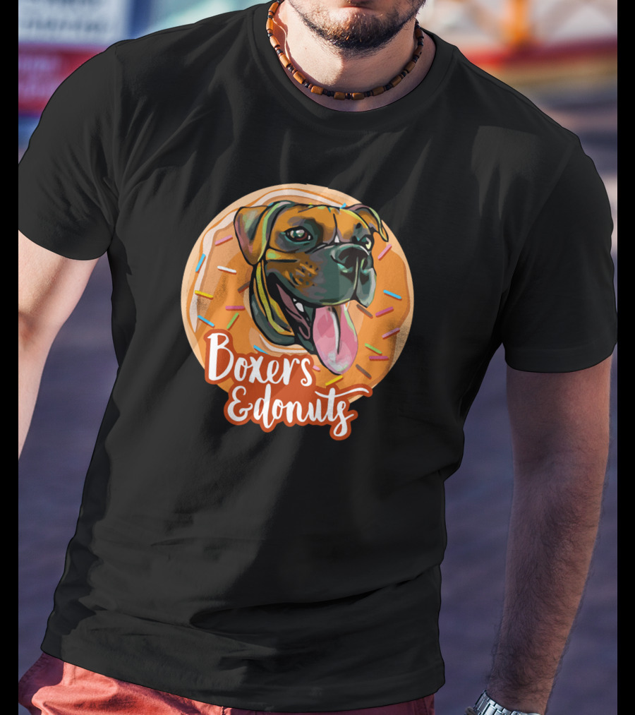 Boxers And Donuts Sprinkled Happiness T-Shirt