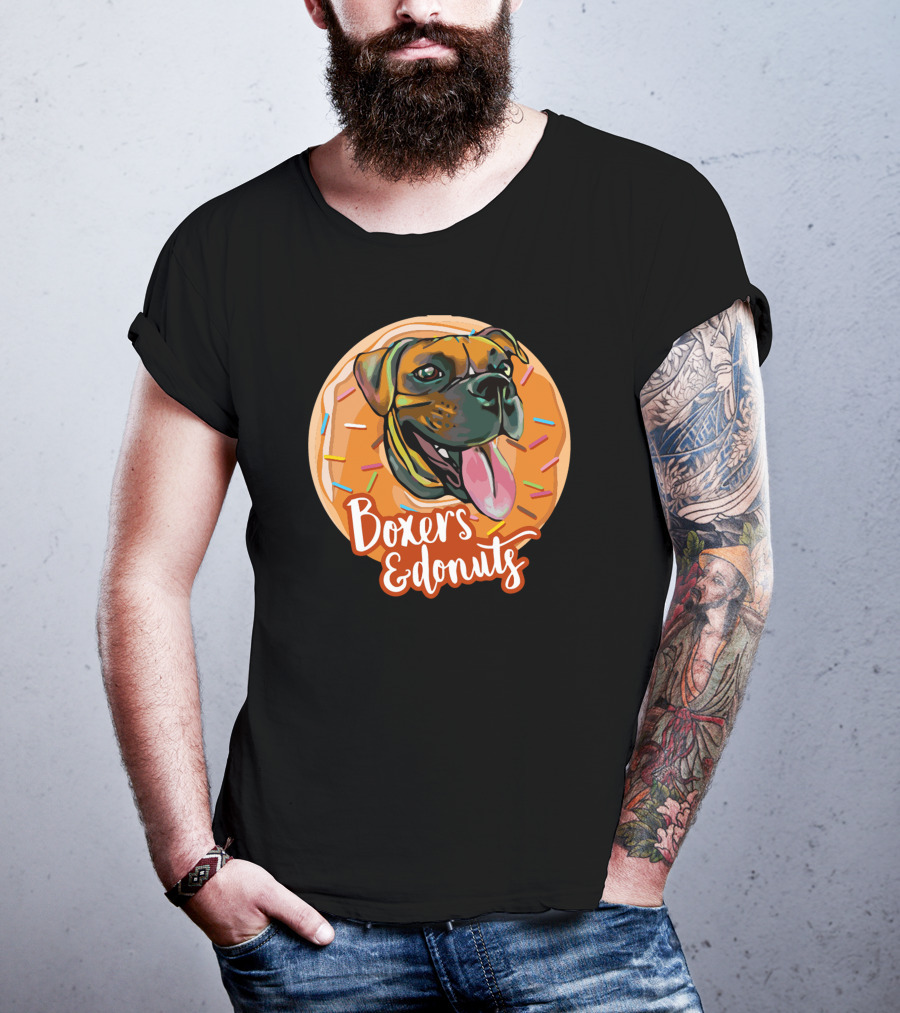 Boxers And Donuts Sprinkled Happiness T-Shirt