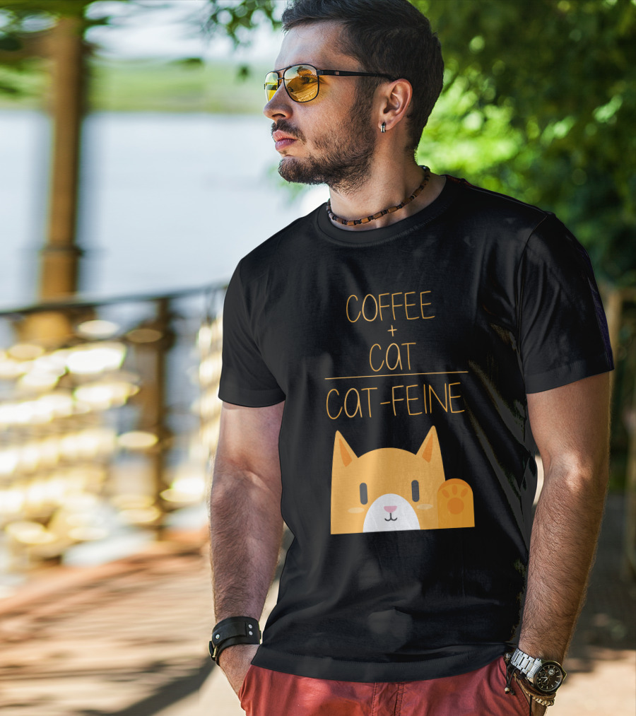 COFFEE CAT CAT-FEINE T-Shirt