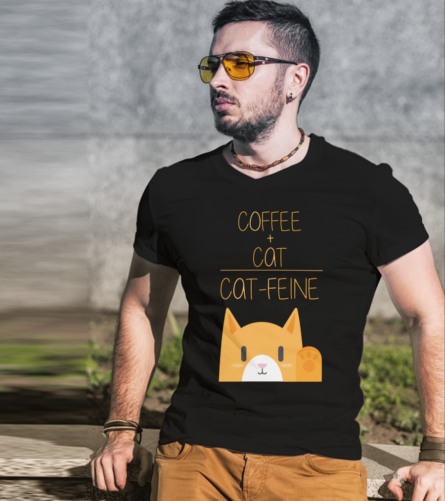 COFFEE CAT CAT-FEINE T-Shirt