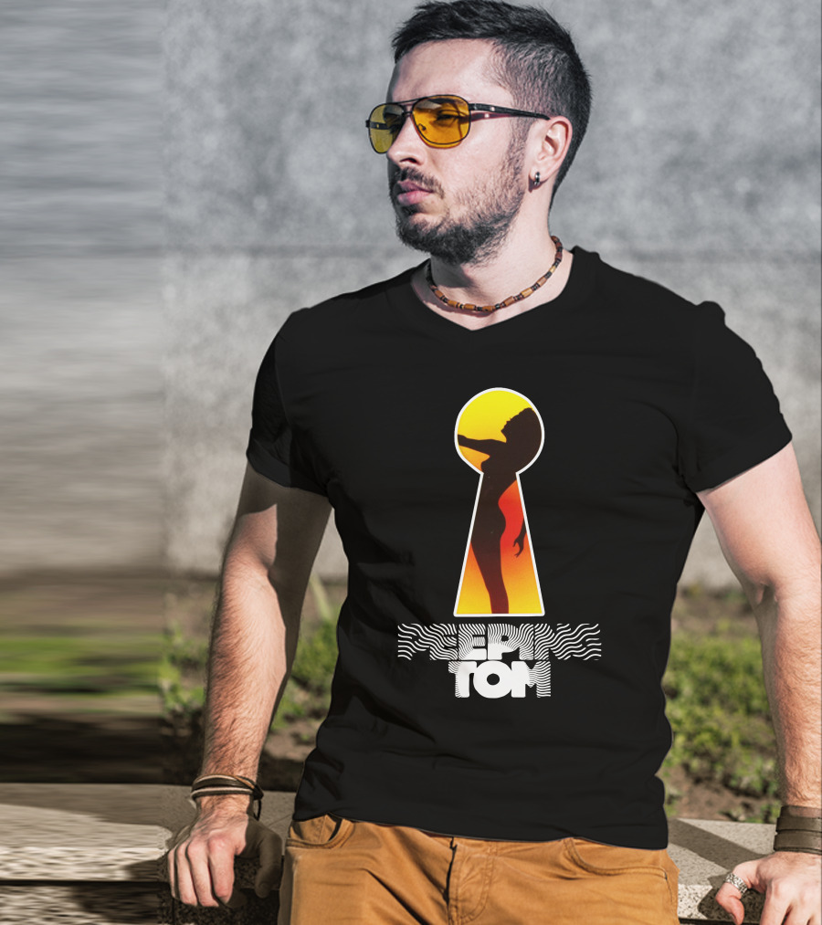 Peeping Tom 2006 Keyhole Silhouette Sunset T-Shirt