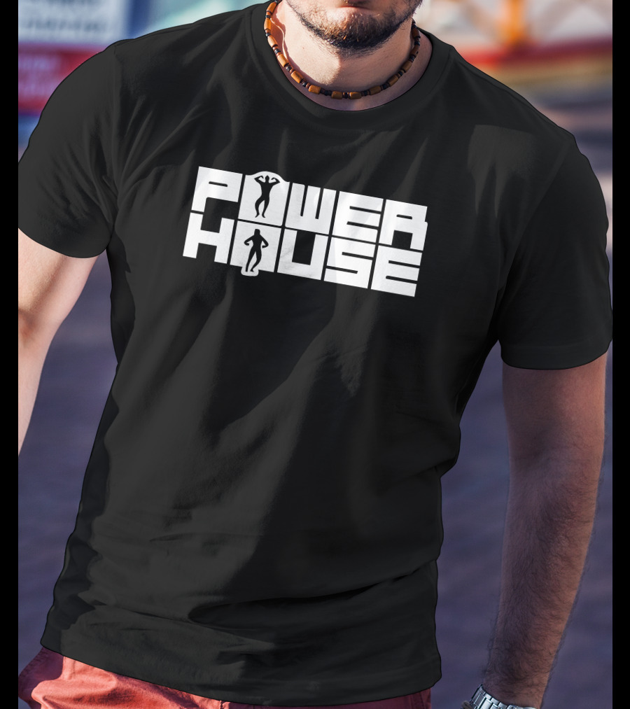 Power House Bodybuilding Silhouette Fitness Lifestyle T-Shirt