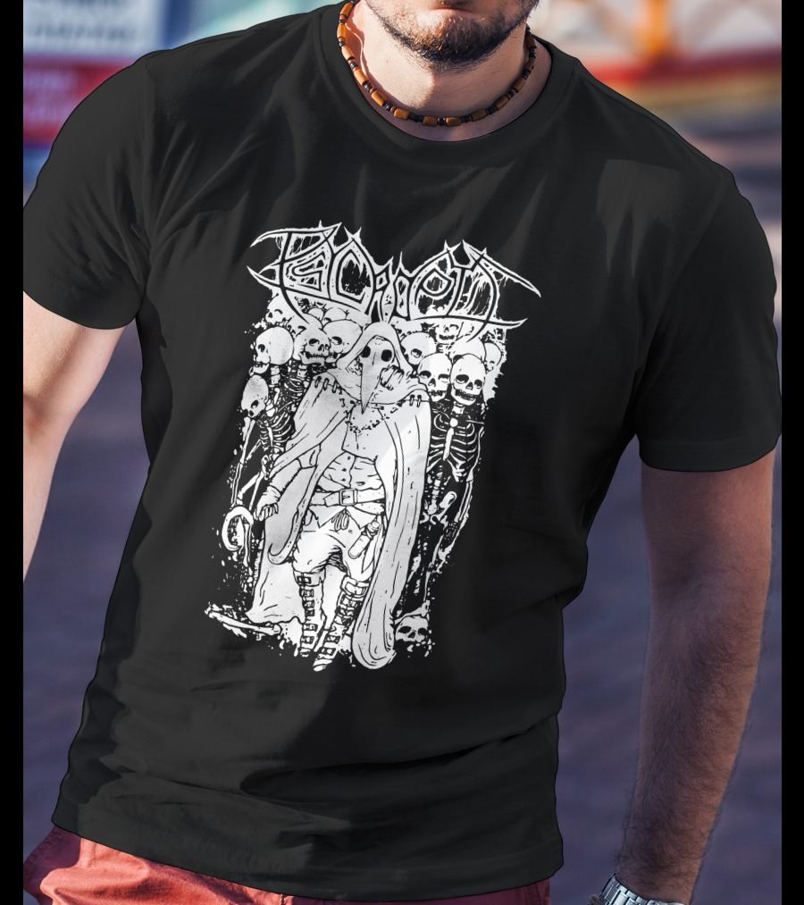 Psycroptic Plague Doctor With Skeleton Army T-Shirt