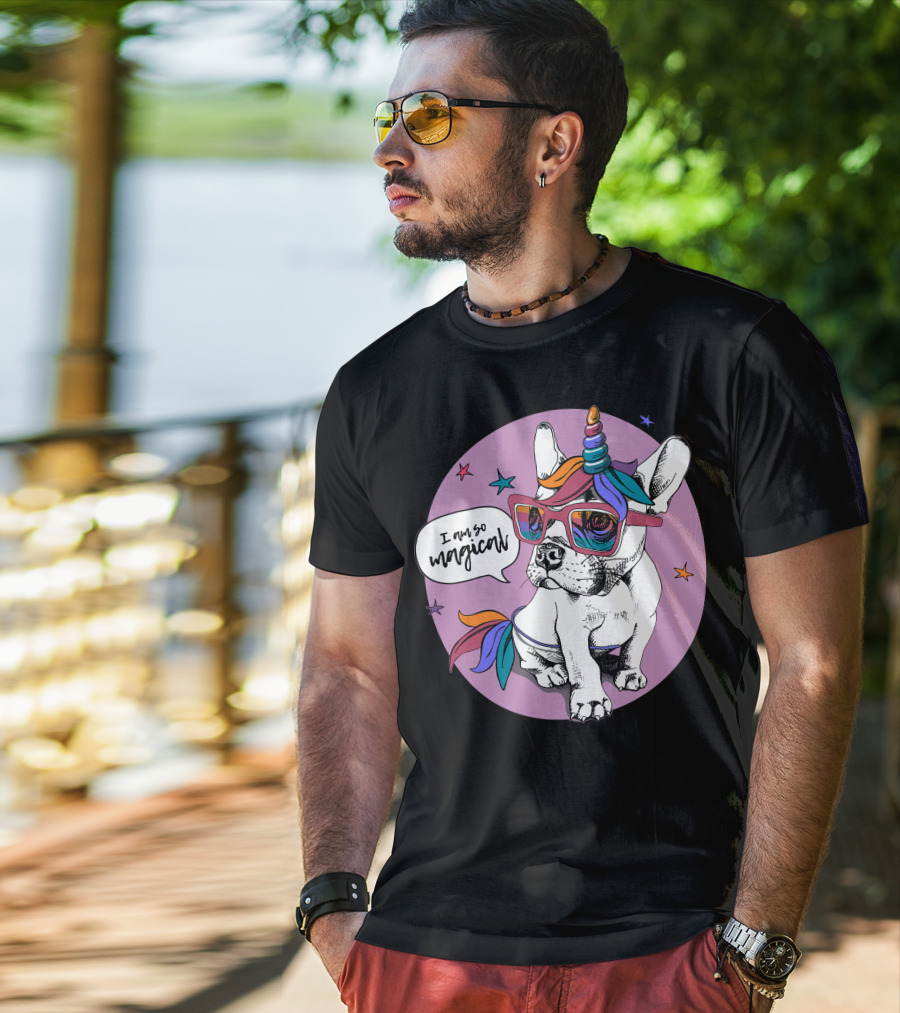 I Am So Magical Puppy Bulldog Unicorn T-Shirt