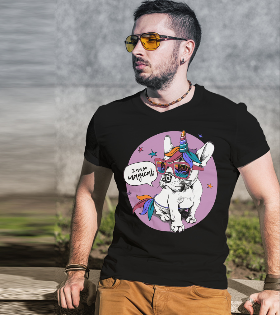 I Am So Magical Puppy Bulldog Unicorn T-Shirt