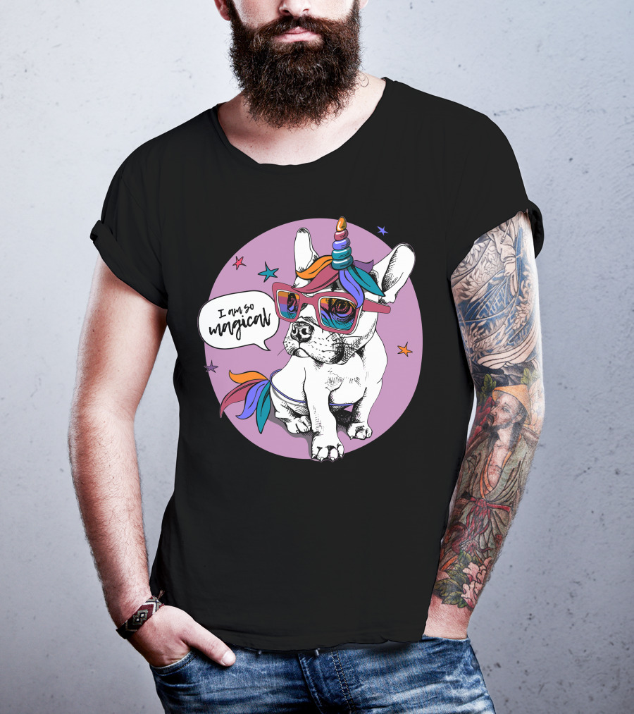 I Am So Magical Puppy Bulldog Unicorn T-Shirt