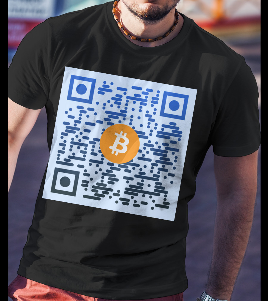 QR Code Bitcoin T-Shirt