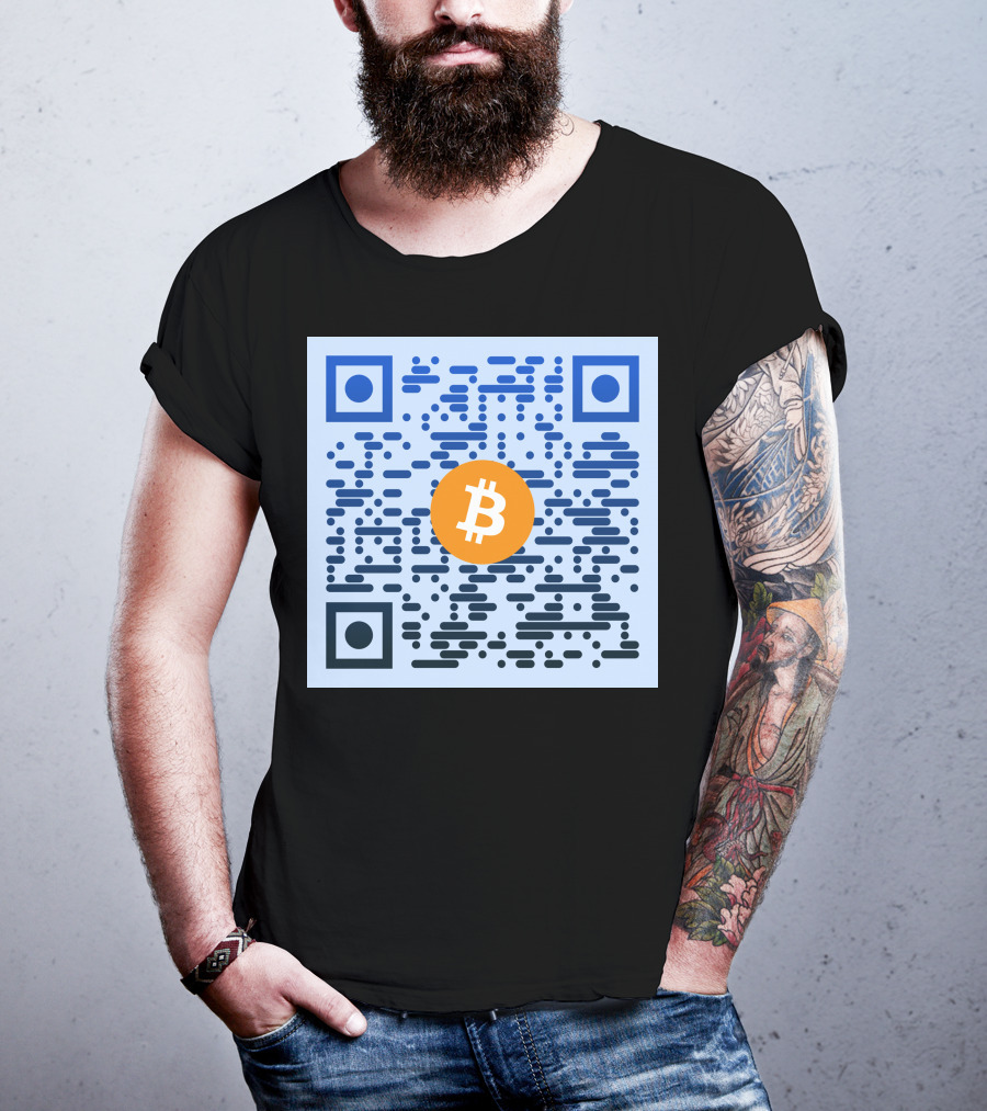 QR Code Bitcoin T-Shirt