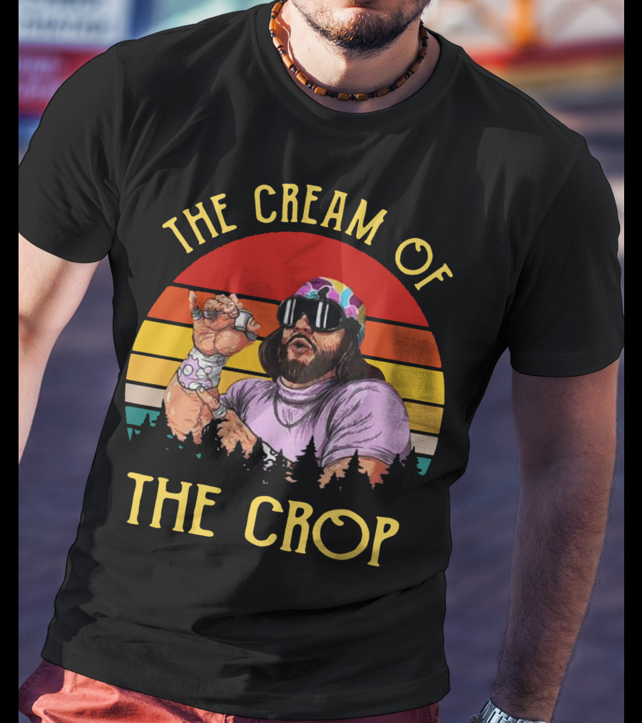 Randy Savage The Cream Of The Crop Retro Style Sunset T-Shirt