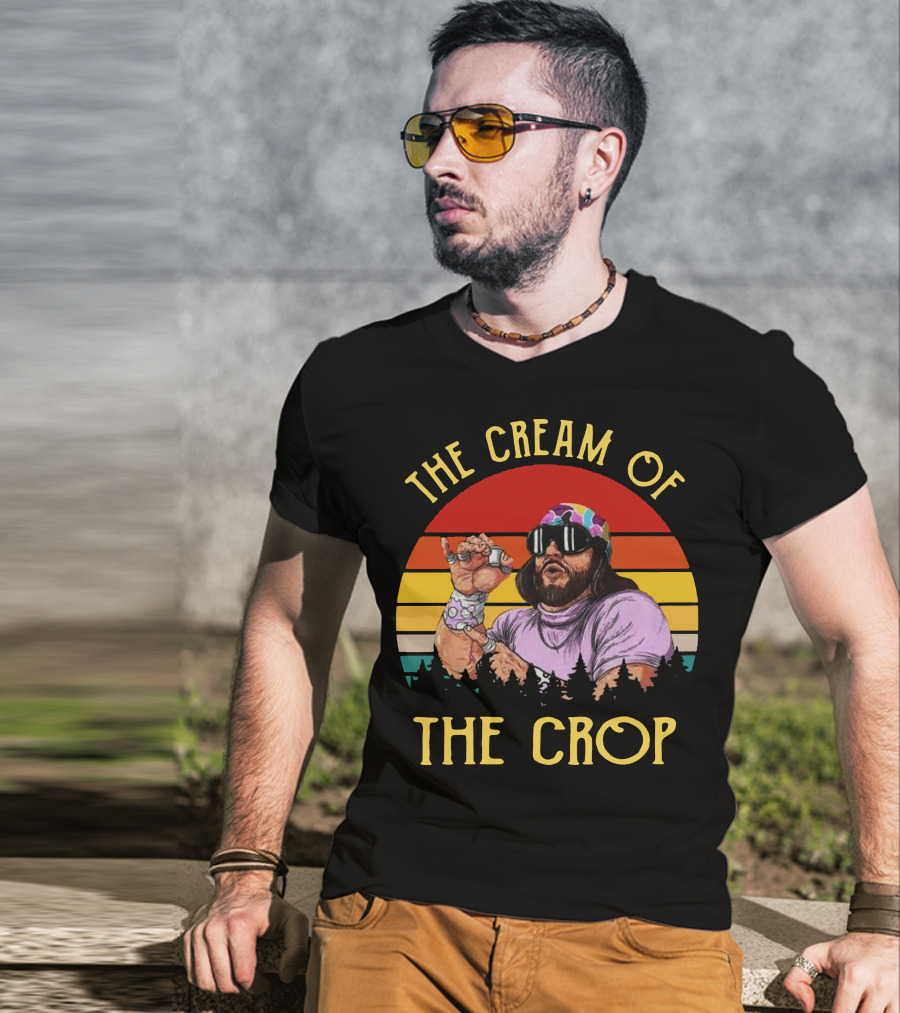 Randy Savage The Cream Of The Crop Retro Style Sunset T-Shirt