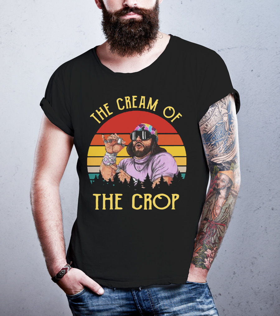 Randy Savage The Cream Of The Crop Retro Style Sunset T-Shirt