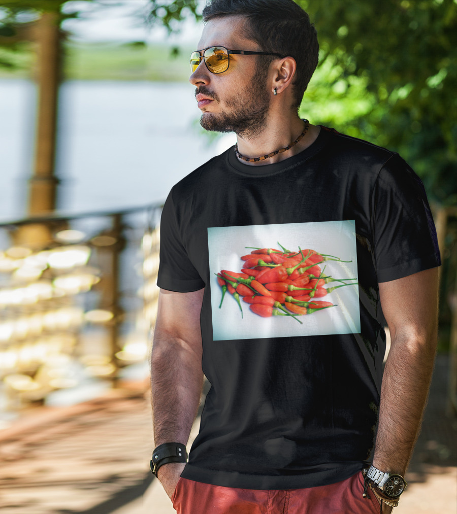 Red Chilli Peppers Abundance Hot And Spicy T-Shirt