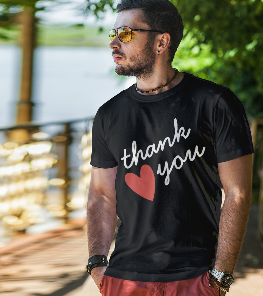Thank You Red Heart T-Shirt