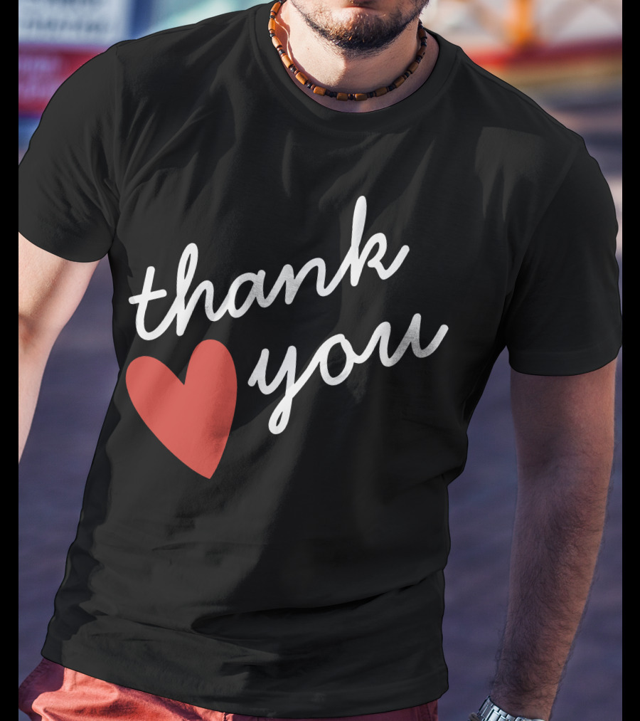 Thank You Red Heart T-Shirt