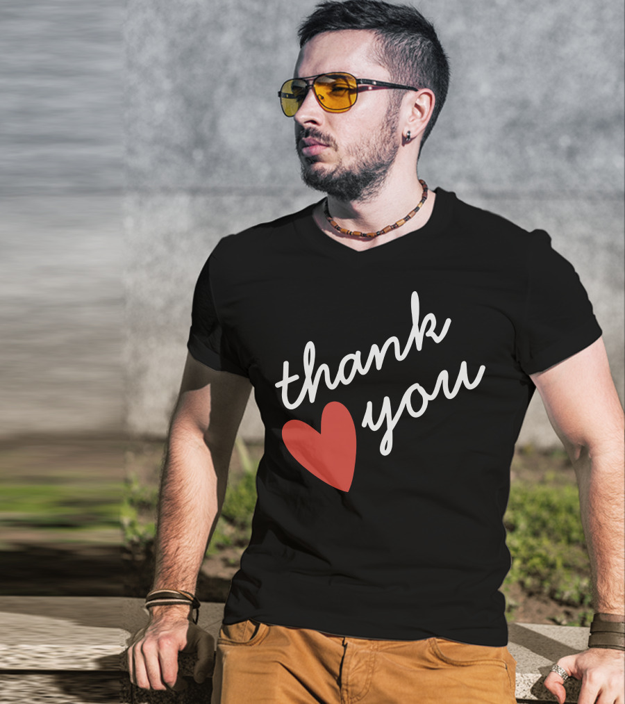 Thank You Red Heart T-Shirt