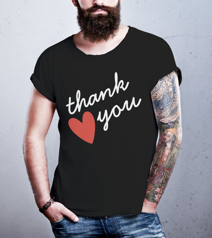 Thank You Red Heart T-Shirt
