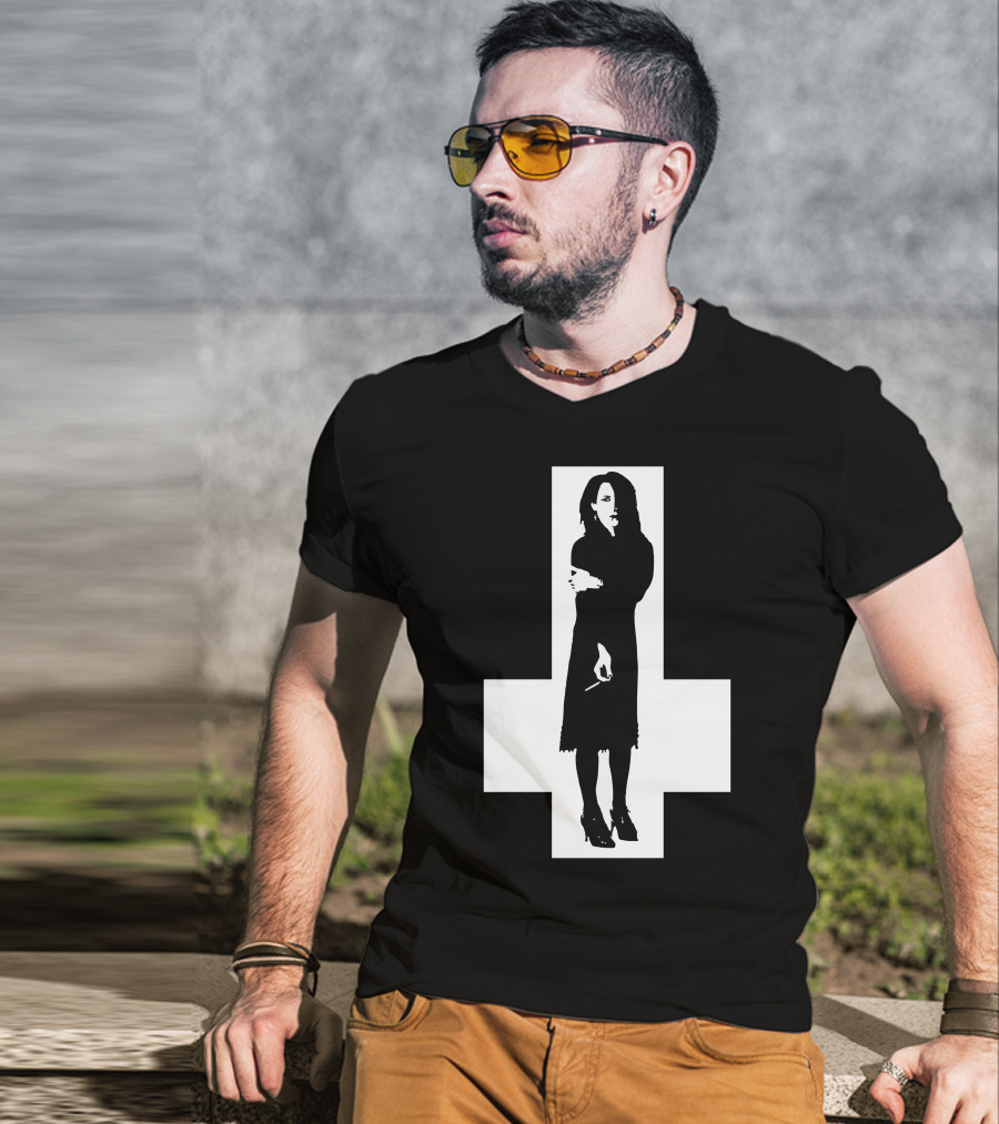 Rozz Williams Gothic Silhouette Cross T-Shirt