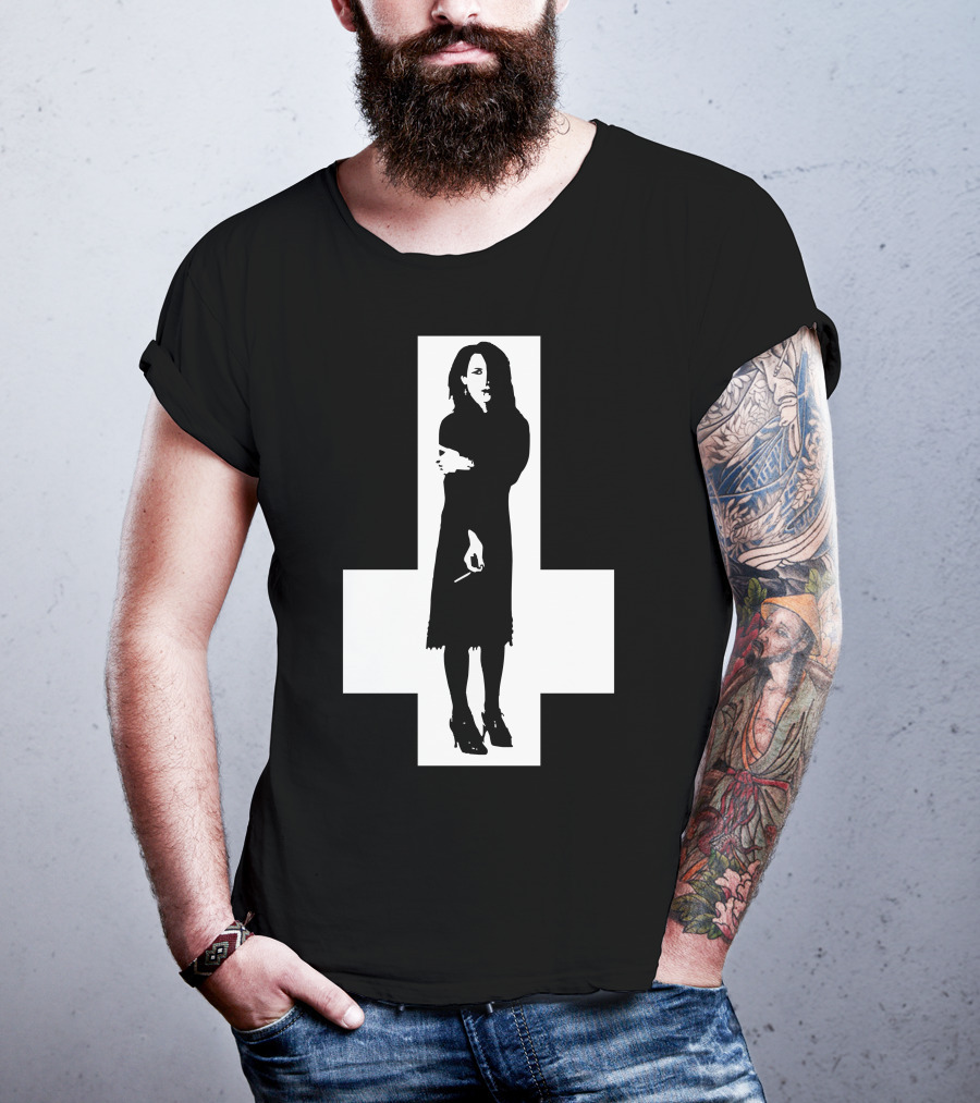 Rozz Williams Gothic Silhouette Cross T-Shirt
