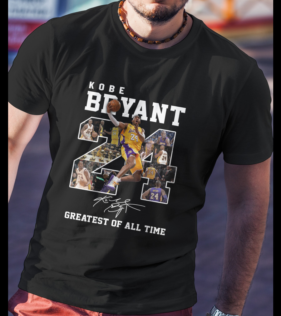 Kobe Bryant 24 Greatest Of All Time T-Shirt