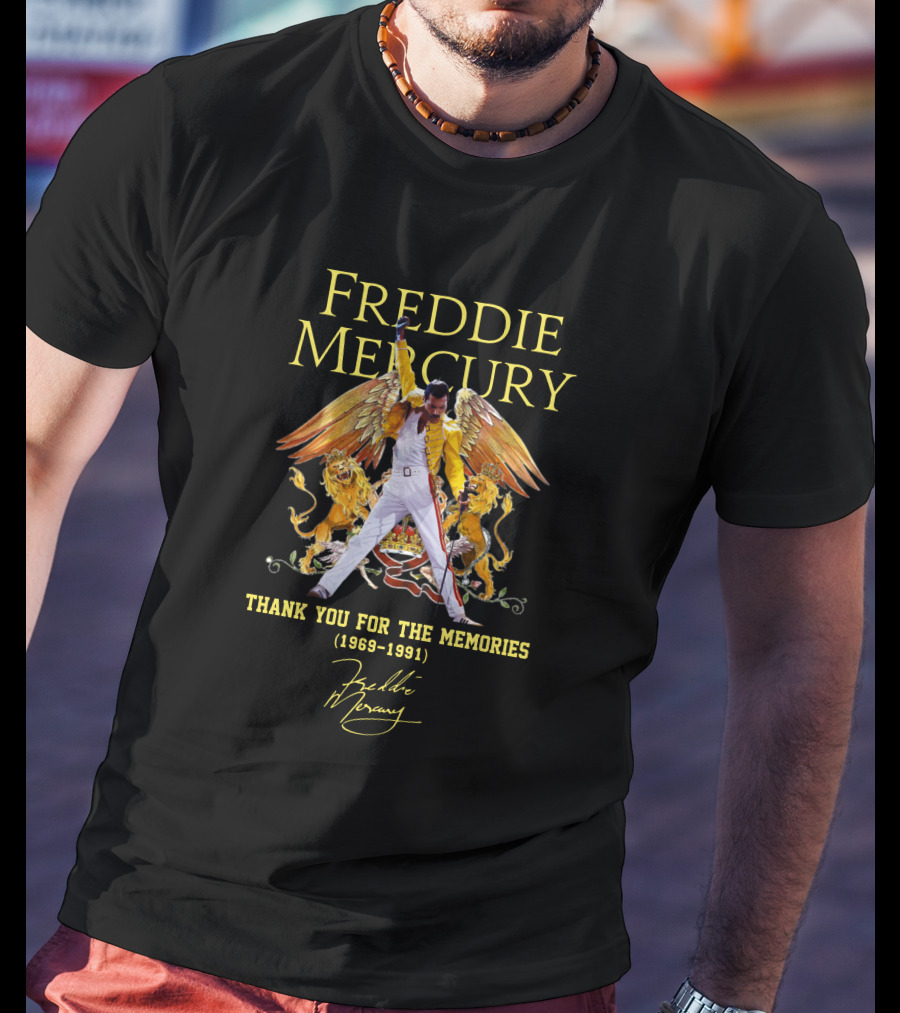Freddie Mercury Thank You For The Memories (1969-1991) T-Shirt