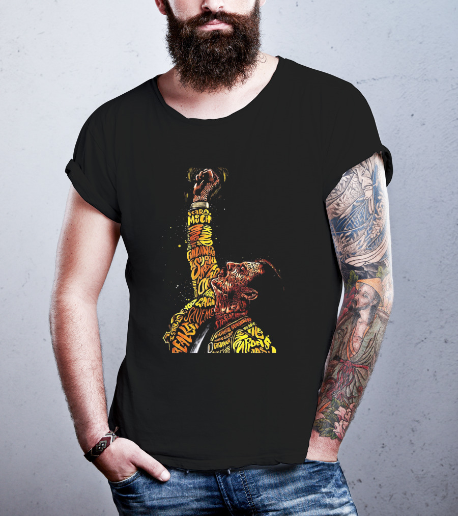 Queen Lyrics Tribute Word T-Shirt