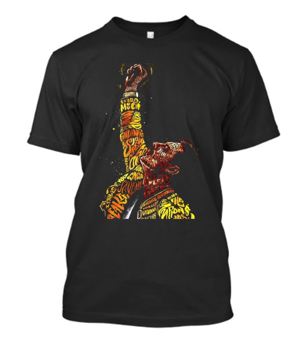 Haro FM Queen Music Legends Tribute Typography T-Shirt