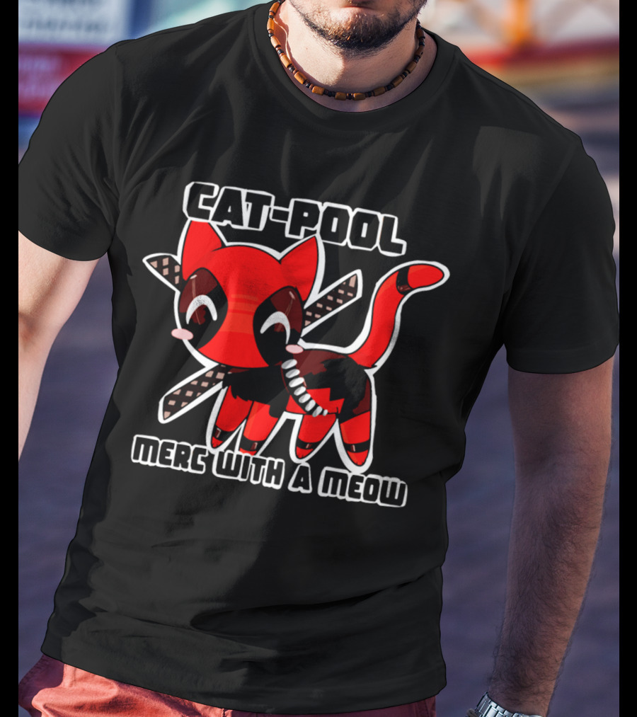 Cat-Pool Merc With A Meow T-Shirt