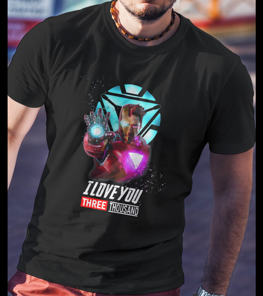 Avengers Iron Man I Love You Three Thousand Arc Reactor T-Shirt