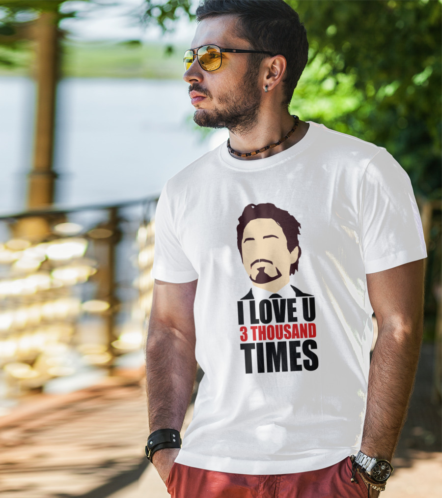 Tony Stark I Love U 3 Thousand Times Avengers T-Shirt