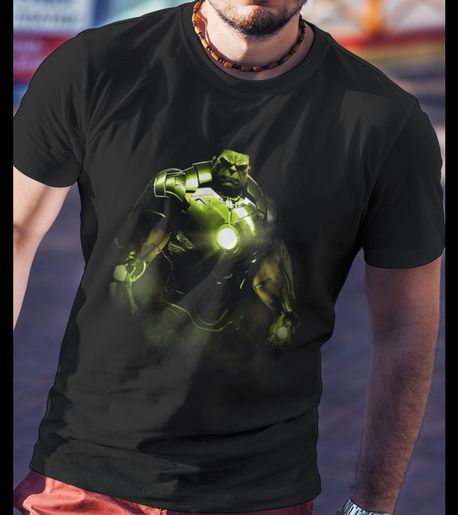 HULK IRON MAN Crossover Marvel Comics Hulkbuster Armor Fusion T-Shirt