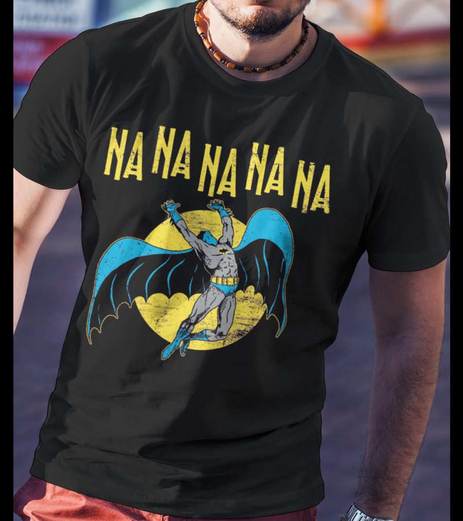 Na Na Na Na Na Na Batman Retro Style 1960s Comic Book Hero Vintage Bat T-Shirt