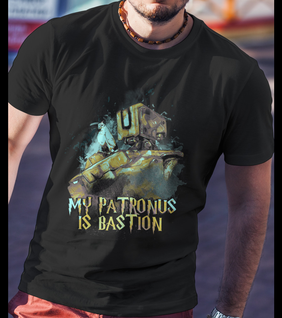 Overwatch Bastion Patronus Mashup Gaming T-Shirt