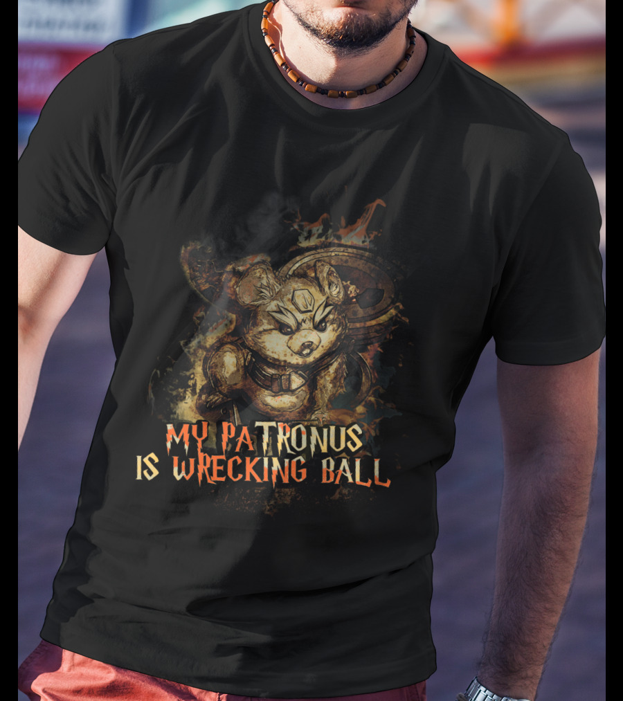 My Patronus Is Wrecking Ball Overwatch Hamster Character T-Shirt