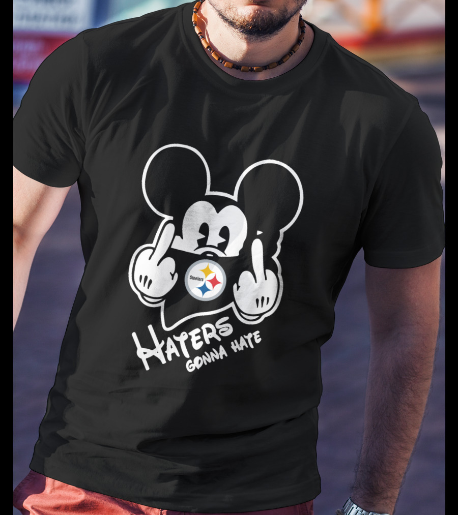 Haters Gonna Hate Pittsburgh Steelers Mickey Mouse T-Shirt