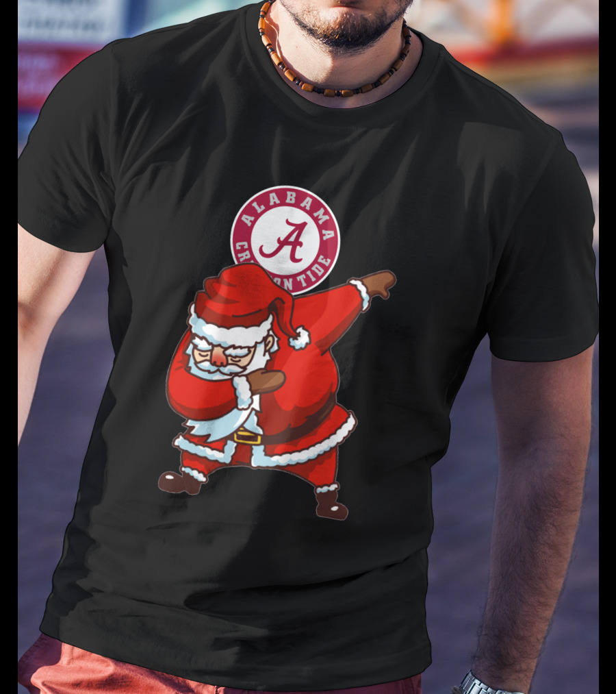 Alabama Crimson Tide Santa Dab T-Shirt