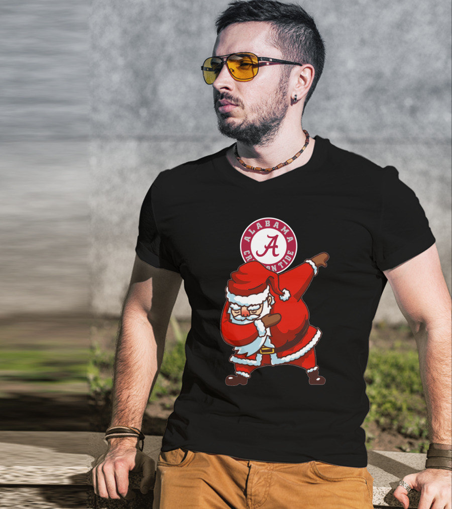 Alabama Crimson Tide Santa Dab T-Shirt