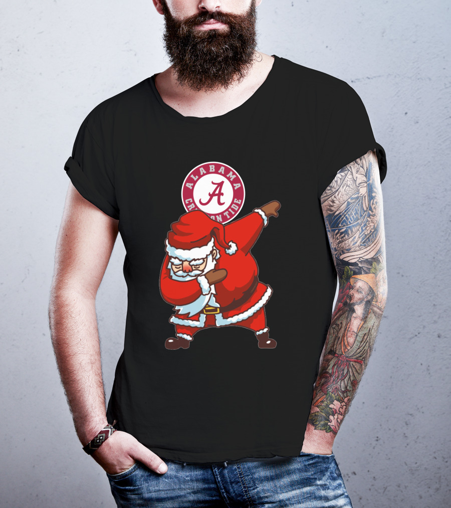 Alabama Crimson Tide Santa Dab T-Shirt