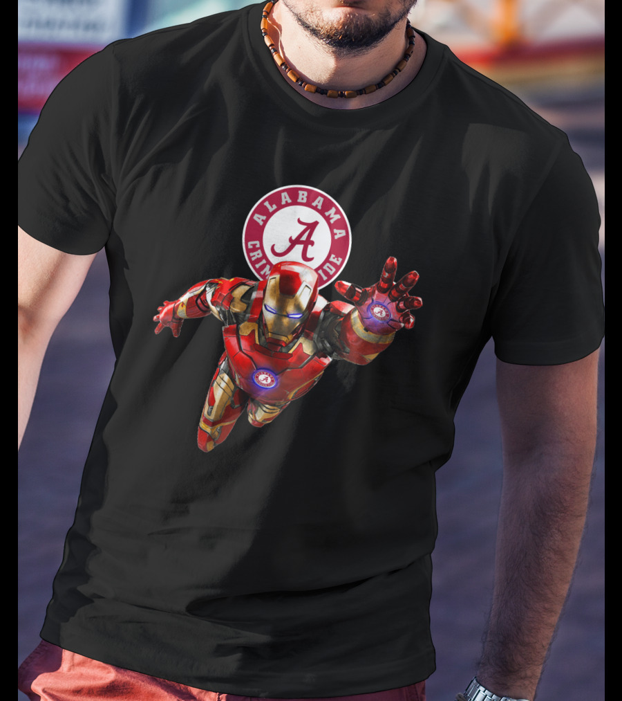 Alabama Crimson Tide Iron Man Crossover T-Shirt