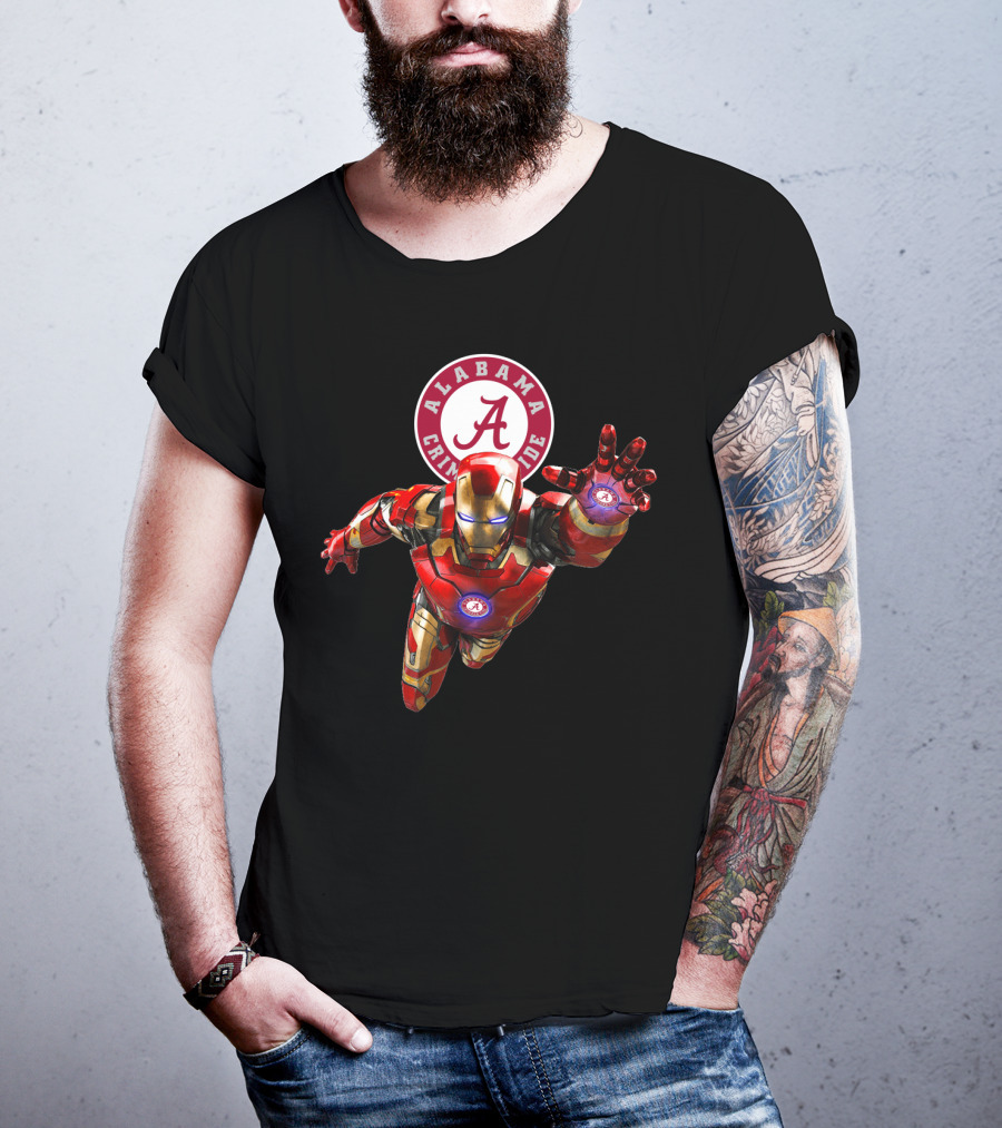 Alabama Crimson Tide Iron Man Crossover T-Shirt