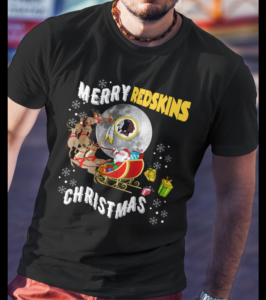 Merry Redskins Christmas T-Shirt