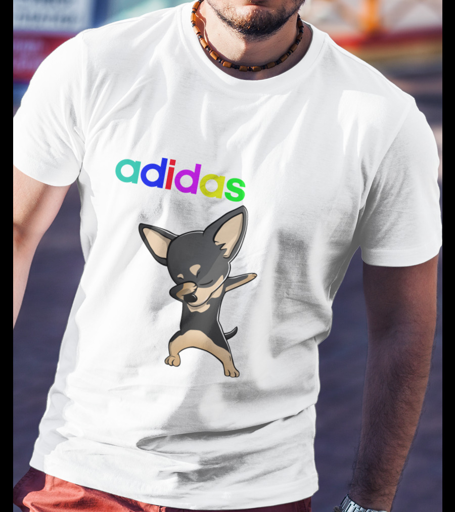 Chihuahua Black Cute Dabbing T-Shirt
