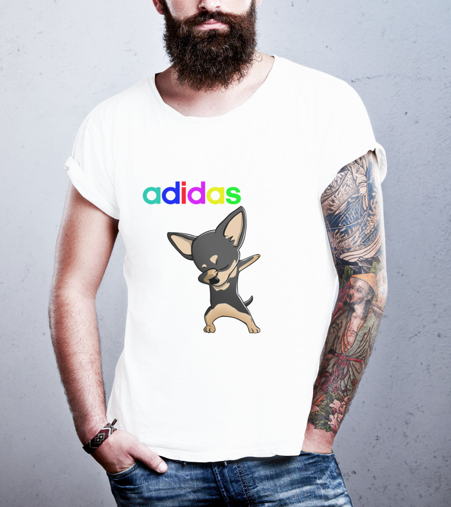 Chihuahua Black Cute Dabbing T-Shirt