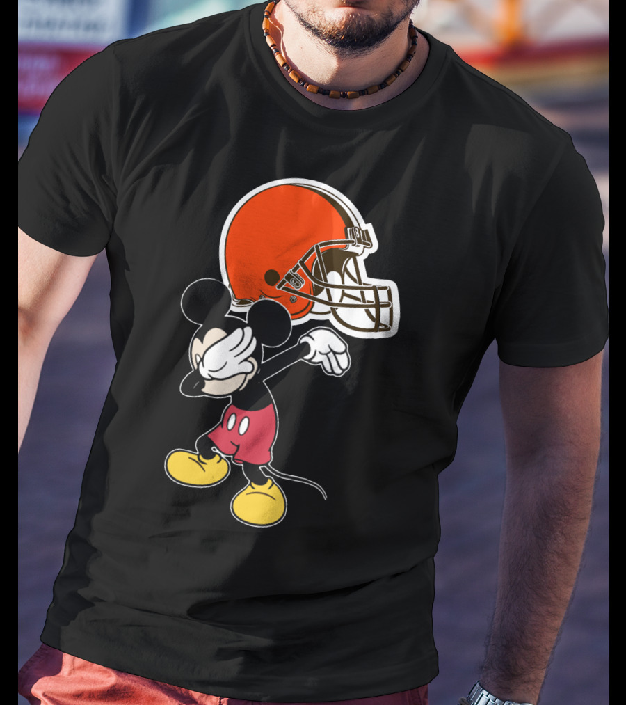Cleveland Browns Iconic Character Dab With Helmet T-Shirt
