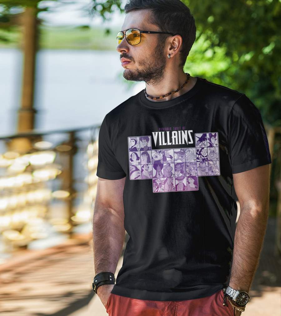 Periodic Table Of Disney Villains T-Shirt