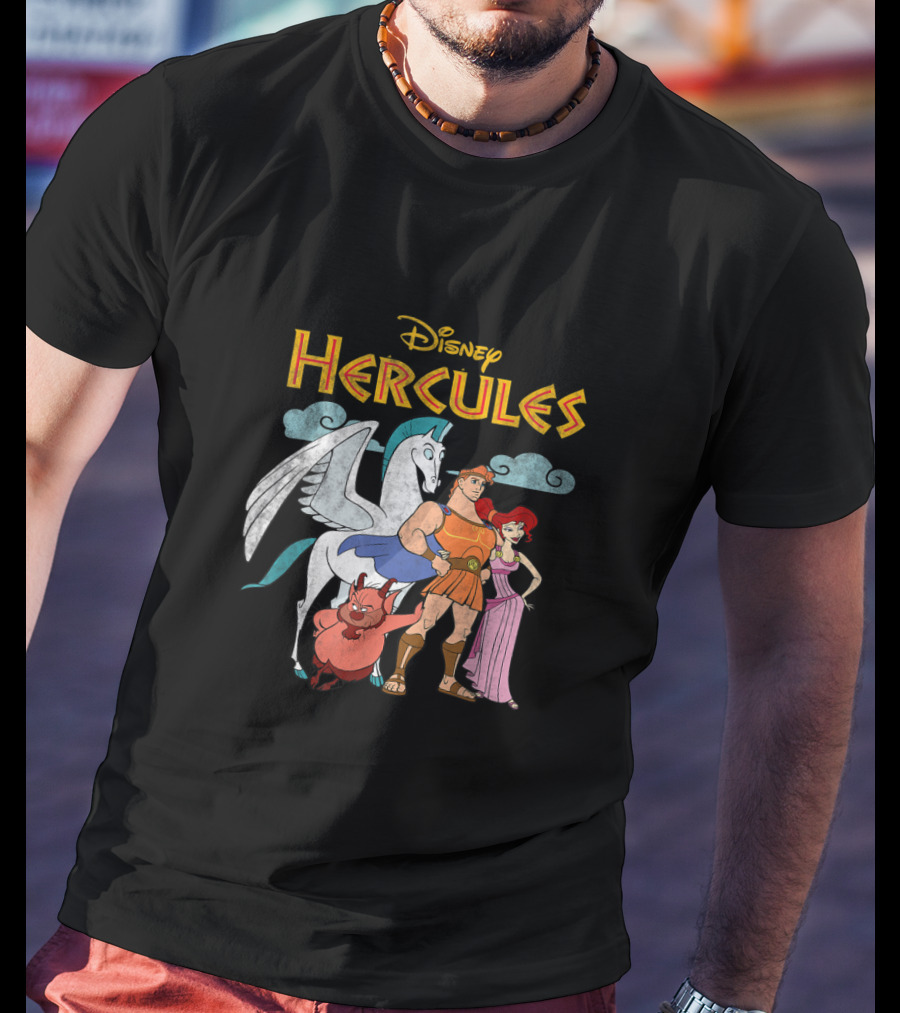 Disney Hercules Characters Pegasus Megara Phil T-Shirt