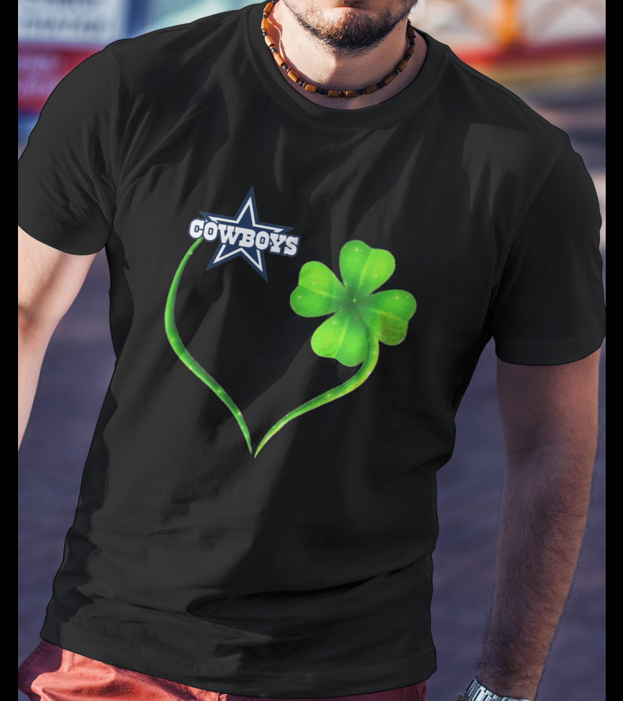 Cowboys Star Clover Heart T-Shirt